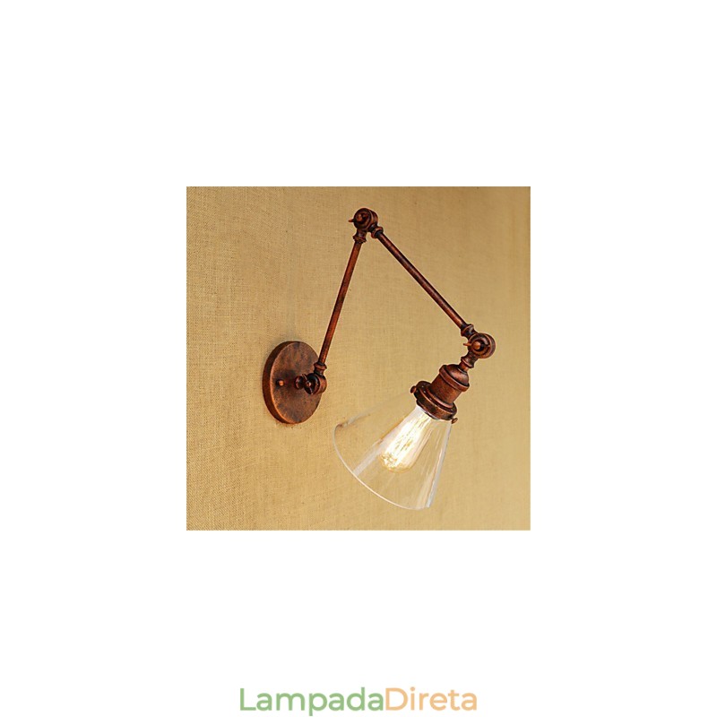 Recurso de galvanoplastia retrô country para luzes de braço oscilante de proteção ocular estilo mini