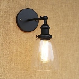 Pintura retrô country para proteção ocular em estilo mini, arandelas de parede com luz ambiente