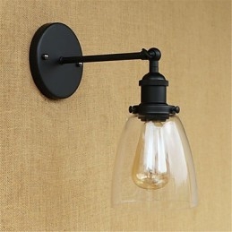 Pintura retrô country para proteção ocular em estilo mini, arandelas de parede com luz ambiente