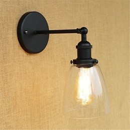 Pintura retrô country para proteção ocular em estilo mini, arandelas de parede com luz ambiente
