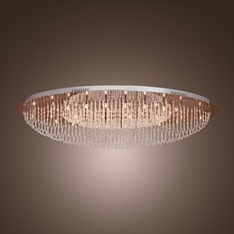 Moderno Contemporâneo Cristal Cromado Metal Montagem Embutida