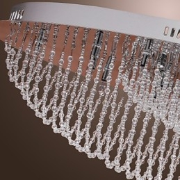 Moderno Contemporâneo Cristal Cromado Metal Montagem Embutida