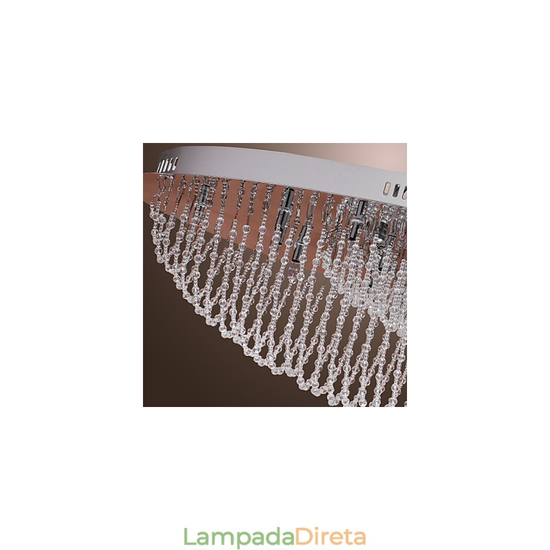 Moderno Contemporâneo Cristal Cromado Metal Montagem Embutida
