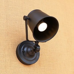 Pintura rústica estilo chalé country retrô para proteção ocular estilo mini parede com luz ambiente
