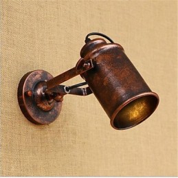 Pintura rústica estilo chalé country retrô para proteção ocular estilo mini parede com luz ambiente