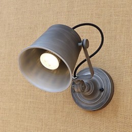 Pintura rústica estilo chalé country retrô para proteção ocular estilo mini parede com luz ambiente