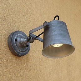 Pintura rústica estilo chalé country retrô para proteção ocular estilo mini parede com luz ambiente