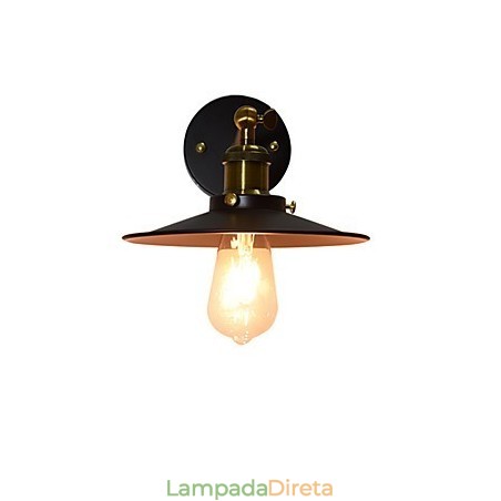 Pintura de parede única de ferro luminária de parede lâmpada sabre de luz preta muda na parede Pintura de parede única de ferro luminária de parede lâmpada sabre de luz preta muda na parede