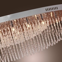 Moderno Contemporâneo Cristal Cromado Metal Montagem Embutida