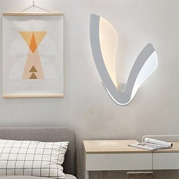 Luminárias de parede modernas estilo simplicidade iluminação acrílica sala de estar corredor quarto quartos de hotel lâmpada de cabeceira