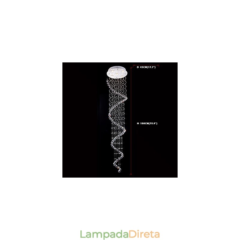 Lustre de cristal pendente, iluminação, 5 luzes, prata, canpoy, transparente, k9, cristal, hélice, teto, lâmpadas