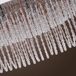 Moderno Contemporâneo Cristal Cromado Metal Montagem Embutida