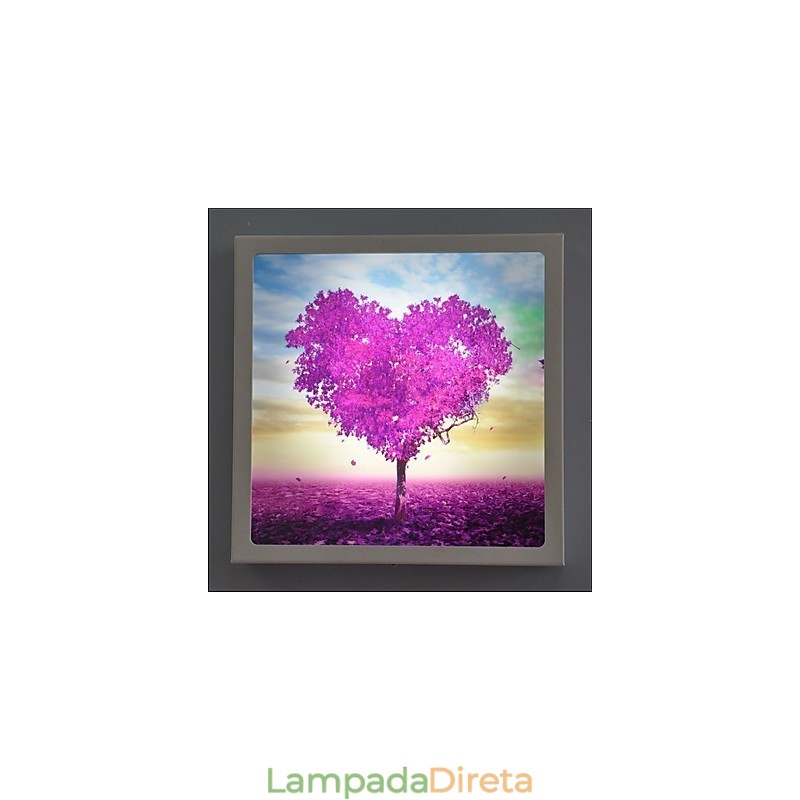Pintura moderna contemporânea integrada, recurso de pintura contemporânea para arandelas de parede com luz ambiente