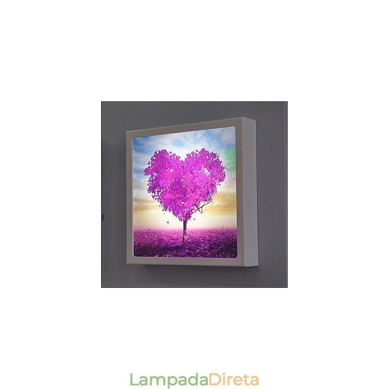 Pintura moderna contemporânea integrada, recurso de pintura contemporânea para arandelas de parede com luz ambiente