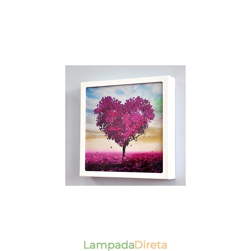 Pintura moderna contemporânea integrada, recurso de pintura contemporânea para arandelas de parede com luz ambiente