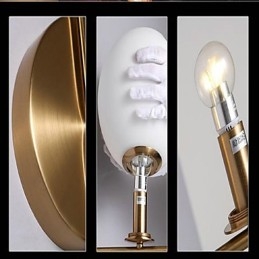 Recurso galvanizado rústico para arandelas de parede estilo mini, luz ambiente, luminária de parede