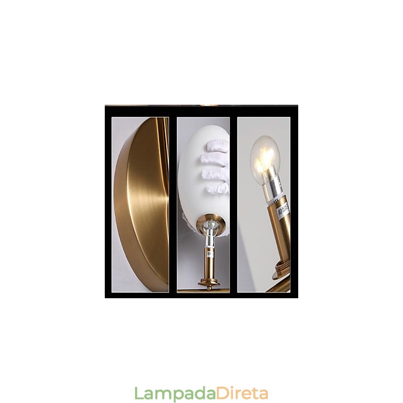 Recurso galvanizado rústico para arandelas de parede estilo mini, luz ambiente, luminária de parede