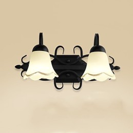 Luminária de parede galvanizada rústica Lodge para iluminação de banheiro Downlight