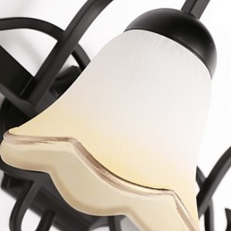 Luminária de parede galvanizada rústica Lodge para iluminação de banheiro Downlight