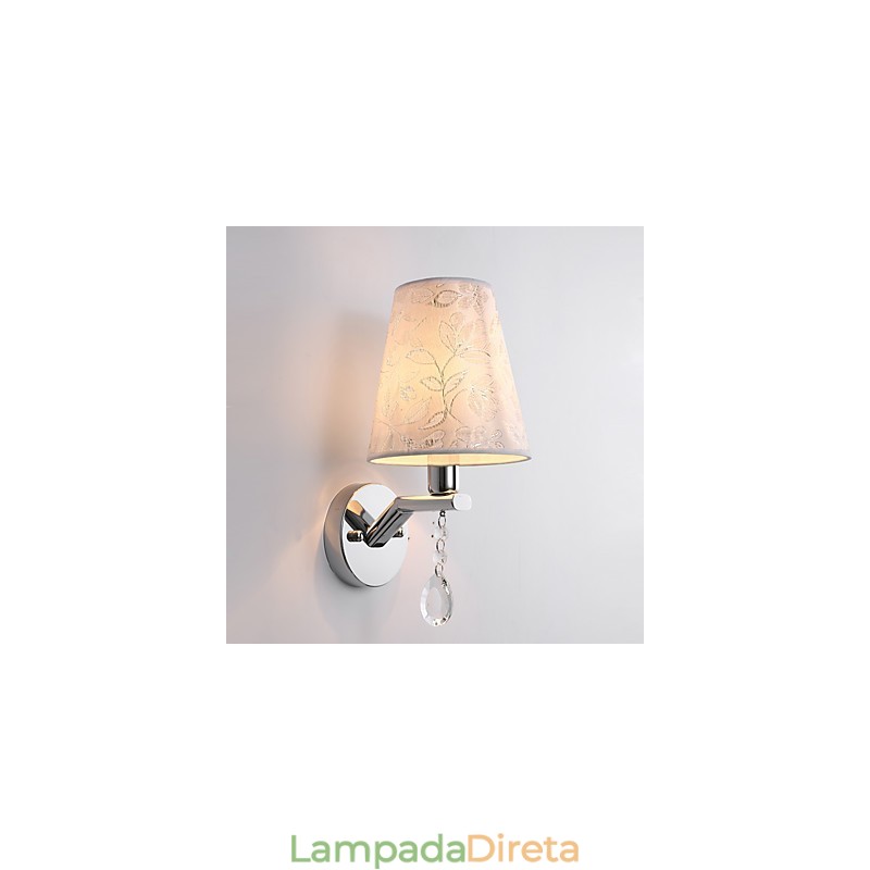 Luminária de parede moderna contemporânea galvanizada para iluminação ambiente