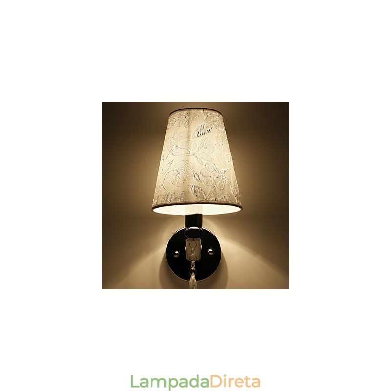Luminária de parede moderna contemporânea galvanizada para iluminação ambiente