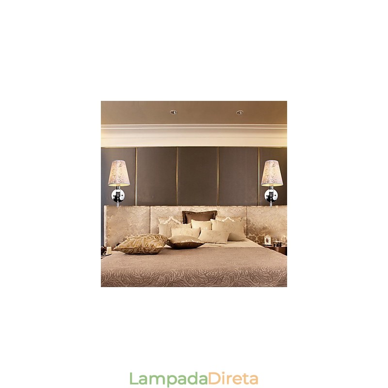 Luminária de parede moderna contemporânea galvanizada para iluminação ambiente