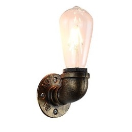 Arandelas de parede rústicas tradicionais clássicas de latão antigo para iluminação ambiente