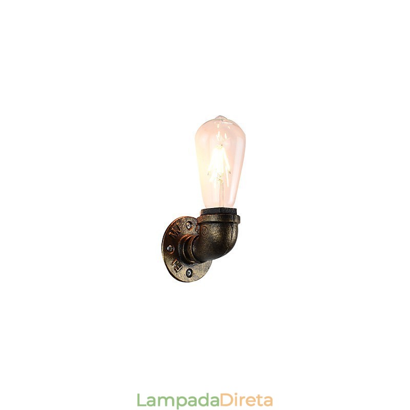 Arandelas de parede rústicas tradicionais clássicas de latão antigo para iluminação ambiente