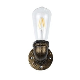 Arandelas de parede rústicas tradicionais clássicas de latão antigo para iluminação ambiente