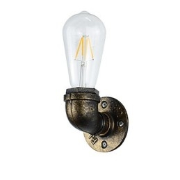 Arandelas de parede rústicas tradicionais clássicas de latão antigo para iluminação ambiente