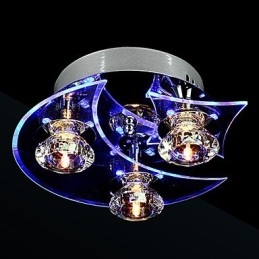 Lustre Moderno Cristal Living 3 Luzes