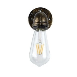 Arandelas de parede rústicas tradicionais clássicas de latão antigo para iluminação ambiente