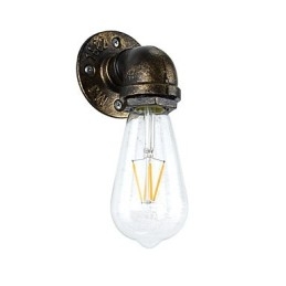Arandelas de parede rústicas tradicionais clássicas de latão antigo para iluminação ambiente