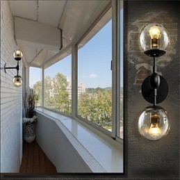Rústico Lodge Country Galvanizado Característica para Mini Estilo Ambient Light Wall Appliques Wall Light