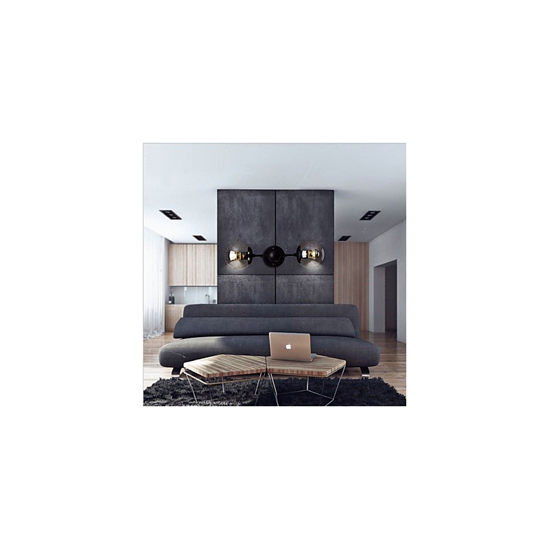 Rústico Lodge Country Galvanizado Característica para Mini Estilo Ambient Light Wall Appliques Wall Light