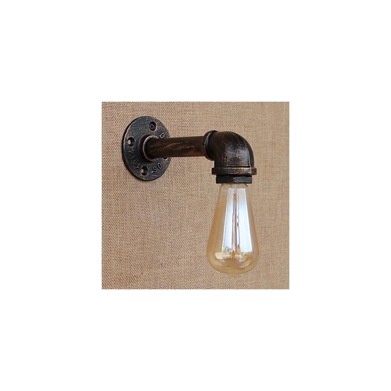 Pintura retrô country para apliques de parede com luz ambiente e braço oscilante estilo mini