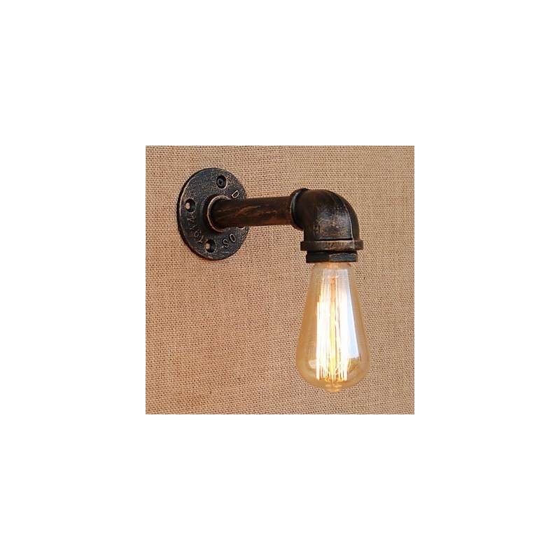 Pintura retrô country para apliques de parede com luz ambiente e braço oscilante estilo mini