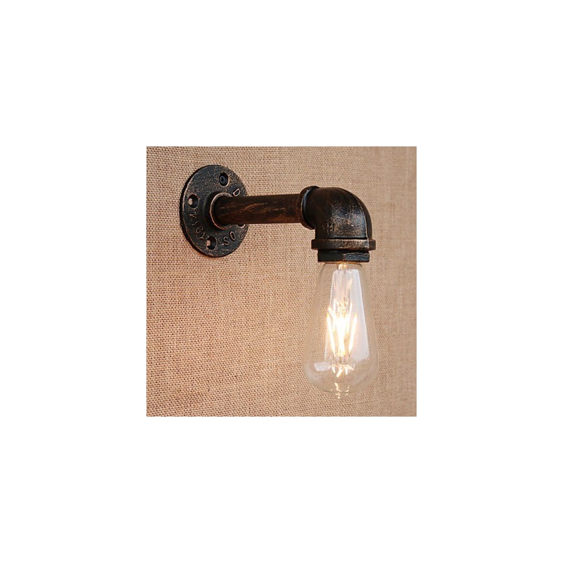 Pintura retrô country para apliques de parede com luz ambiente e braço oscilante estilo mini