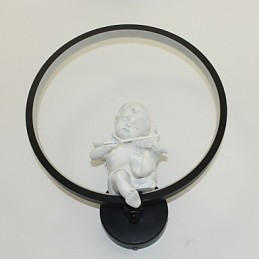 Luminária de parede moderna, criativa, personalidade, designer, anjo, decoração, lâmpada de alumínio, integrada, corredor, luminária de parede