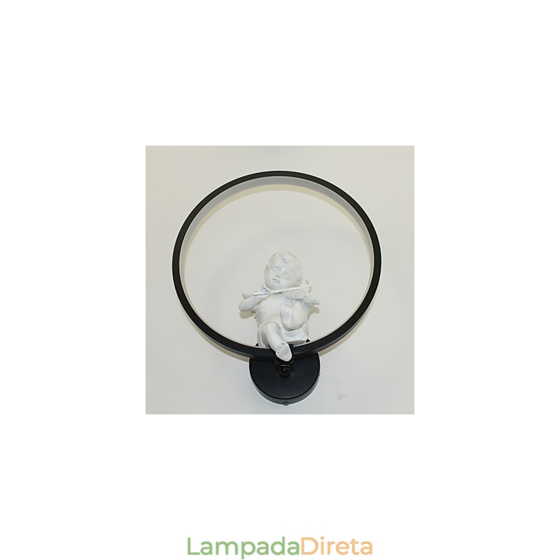 Luminária de parede moderna, criativa, personalidade, designer, anjo, decoração, lâmpada de alumínio, integrada, corredor, luminária de parede