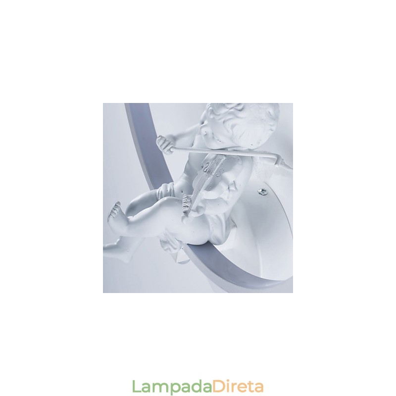 Luminária de parede moderna, criativa, personalidade, designer, anjo, decoração, lâmpada de alumínio, integrada, corredor, luminária de parede