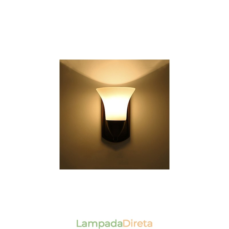 Acabamento em óxido preto rústico Lodge, recurso para proteção dos olhos, arandelas de parede com luz ambiente, luminária de parede