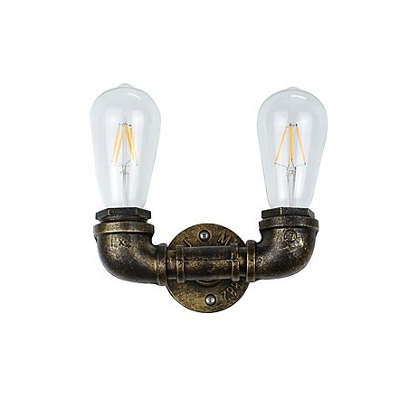 Lodge rústico tradicional clássico antigo latão recurso para luz ambiente luzes de parede luz de parede