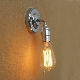 Luminária de parede retrô loft edison, luminária de parede para quarto, para cima e para baixo, rústica, industrial, de cabeça única, corredor, sala de estar, mini decoração de parede