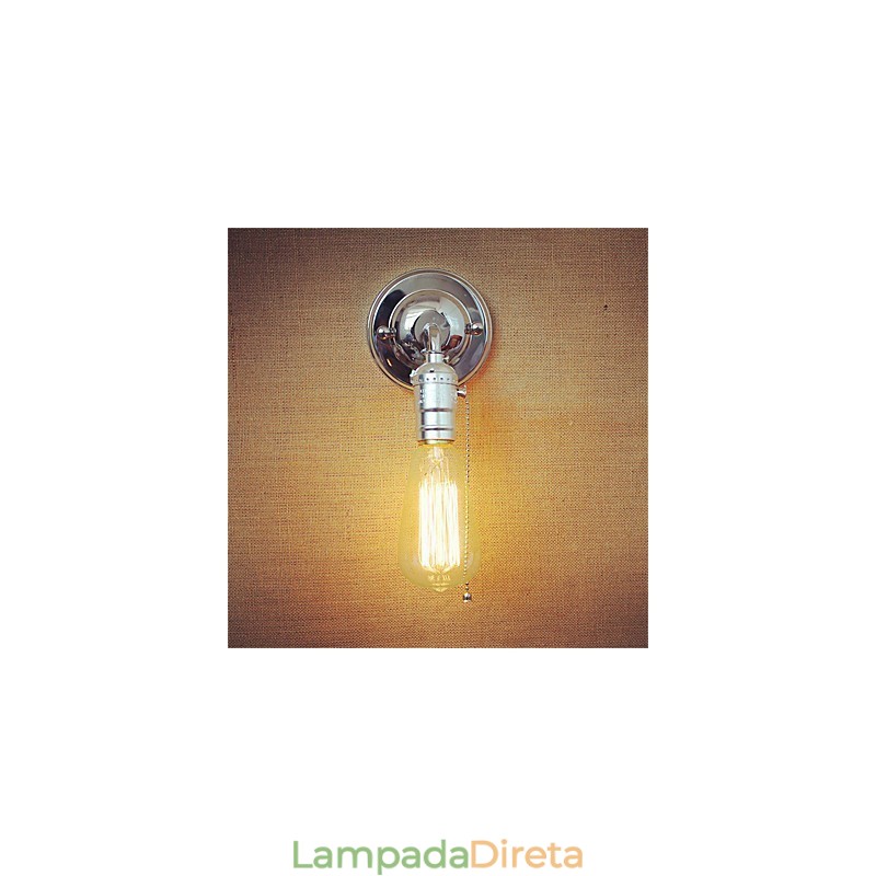 Luminária de parede retrô loft edison, luminária de parede para quarto, para cima e para baixo, rústica, industrial, de cabeça única, corredor, sala de estar, mini decoração de parede