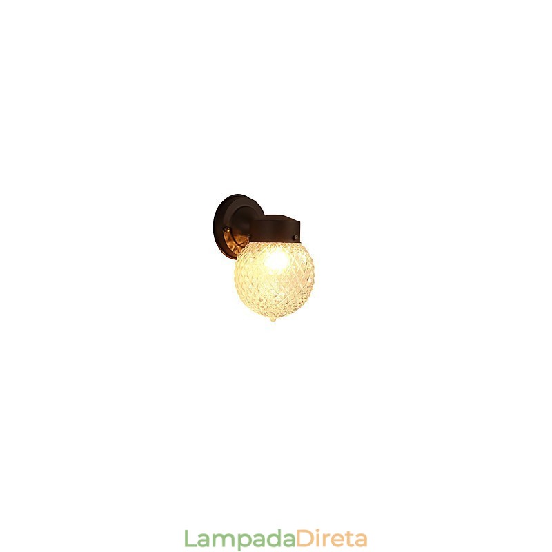 Luminária de parede moderna contemporânea com acabamento em óxido preto para arandelas de parede com luz ambiente estilo mini