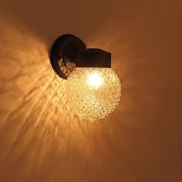 Luminária de parede moderna contemporânea com acabamento em óxido preto para arandelas de parede com luz ambiente estilo mini