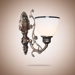Luminária de parede americana simples Luminária de cabeceira Luminária decorativa para sala de estar Luminária de parede criativa em ferro forjado estilo europeu