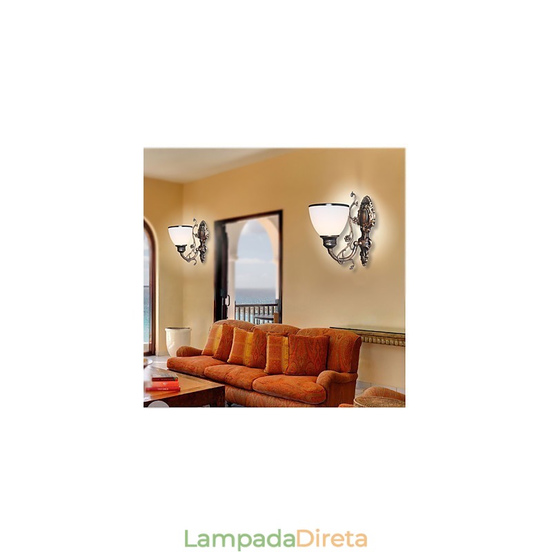 Luminária de parede americana simples Luminária de cabeceira Luminária decorativa para sala de estar Luminária de parede criativa em ferro forjado estilo europeu