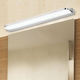 Recurso eletrogalvanizado moderno contemporâneo integrado para iluminação de banheiro com luz ambiente Luz de parede